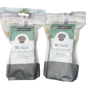 20 NEW Packs Liberty P22669C Bronze Copper 1-3/8 Cabinet Hardware Knobs Pulls